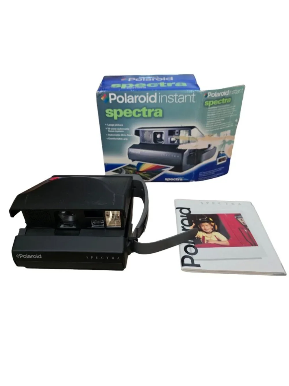 Vintage Polaroid Spectra Instant Camera + Box + Manual